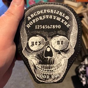Ouija skull coin purse